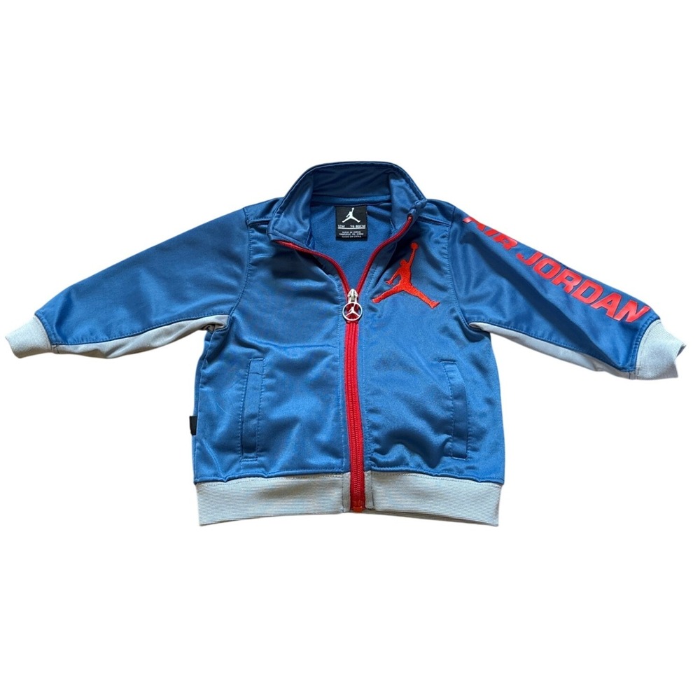 Jordan Track Jacket Baby Blue Good Jumpman Logo Zip Up SIZE 12M